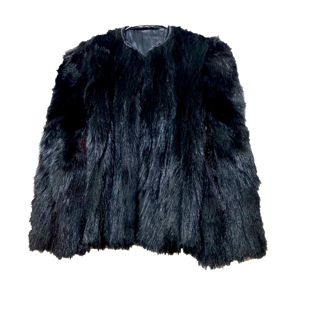 Silk Lined Mongolian Fur Cropped Jacket